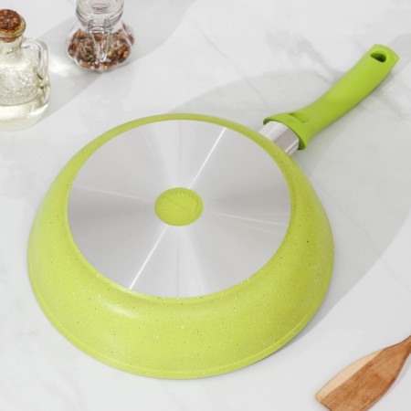 Trendy Style pan, d = 26 cm, plastic handle, anti -stick coating, green color-2