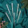 Jewelry decoration "Constellation" (set of 6 pcs) icicle, 18x1.5 cm, overflow