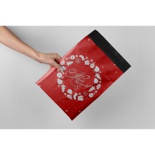 Courier bag with an adhesive valve, Happy New Year, 25 x 35 cm, set 40 pcs