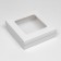 The box is folding, the lid is, with the window, white, 20 x 20 x 6 cm