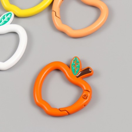 Carabiner Metal "Apple with a branch" MIX 3x2.7 cm-3