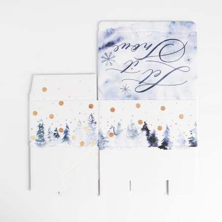 Folding box "Let it Snow", 22 x 15 x 10 cm, new year-9