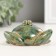 Souvenir Ceramics "Green Frog with folded paws" 4.6x9x5.6 cm