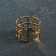 Ring for the napkin "Ge", 4.5 × 3 cm, gold color