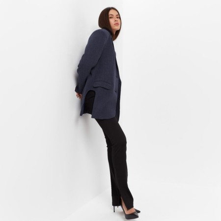 Women's jacket with side cuts MIST Size 52-54, blue color-5