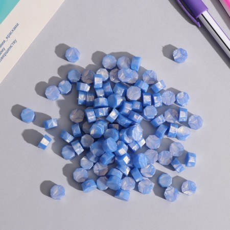 Wax in granules "cornflower" pearl set of 100 capsules-1
