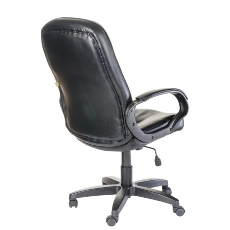 Armchair "Cans", artificial leather, black-1