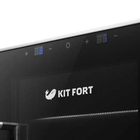 KitFort KT-2405, 140 watts, 4 regiments, 34 l, 12 bottles, 2 climatic zones-3