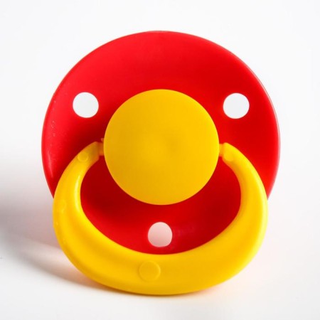 Latex-Latex classic “berry” nipple with a ring, from 0 months., Mix color-2