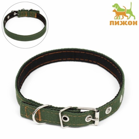 Brezent collar with lining, 52 x 2 cm, khaki-1
