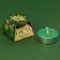 Tea candle, New Year's "Emerald Fairy Tale", without aroma, d = 4 cm
