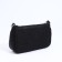 Baget bag with zipper, long belt, black color