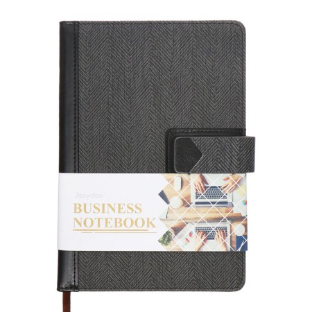 Organizer, A5, 128 sheets, a cage, the cover of the leatherette, with a knife, "patterns", gray-8