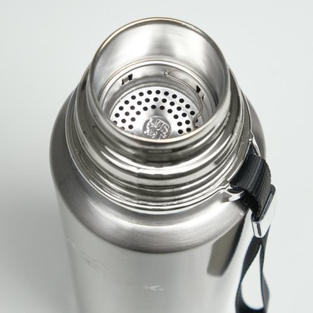 Thermos, 1 l, the journey "Master K.", with a circle, retains heat 48 hours, chrome-2
