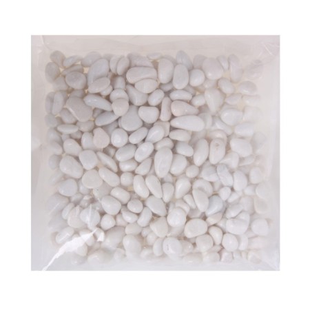 Soil for the aquarium "Galki color, white" 800g fr 8-12 mm-1