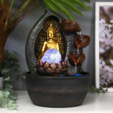 The desktop fountain from the network, the backlight 