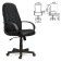 Office armchair Brabix City EX-512, black leatherette, black fabric