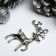 Decor for creativity Metal "Deer - Silver hoof" silver 2.3x3.7 cm