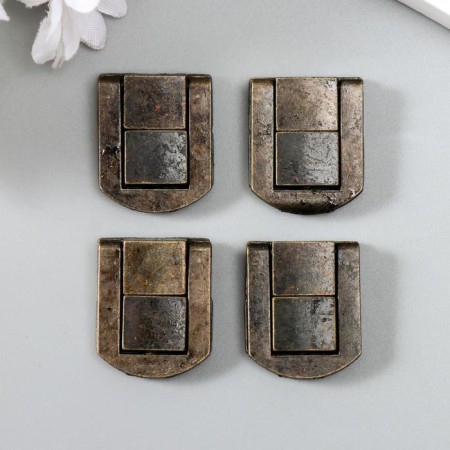 Castle metal for the box "Style" Bronze 2.5x2 cm-3
