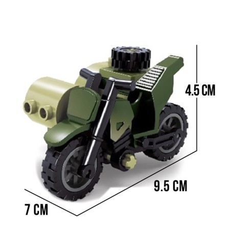 Designer Army "Motorcycle with a stroller", 25 parts-1