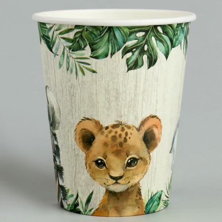 Paper glasses "Animals", 6 pcs-1