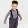 Pants are children insulated, graphite color, height 98 cm