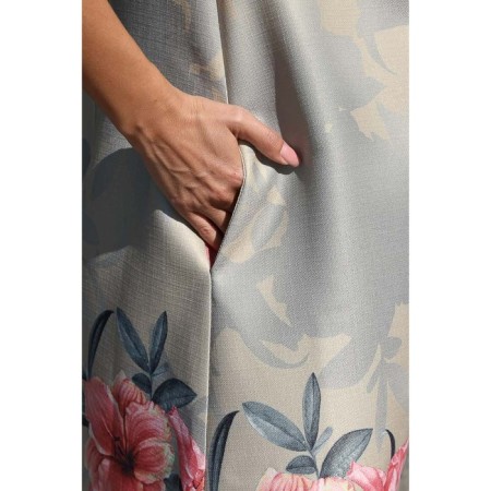 Women's dress, size 48, beige color-13