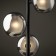Freya FR5435TL-03B Shimmer, 248x248x461 mm desktop lamp, G9, 3x25W, black color