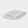 Porcelain rectangular magistro rodos, 35.7 × 25.6 × 3.1 cm, white color