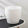 Pot with the pallet "Dune", 5.5 l, the color is white