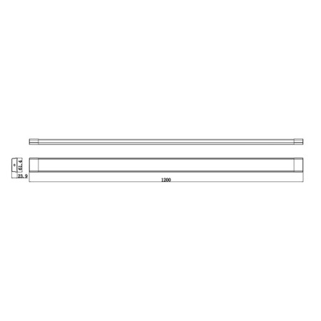 Light LED linear era SPO-5, 1200x61x23 mm, IP20, 36W, 3300LM, 6500K, white-1