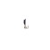 Mormyshka column black + ball silver, weight 0.3 g