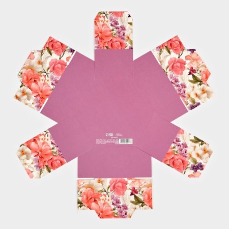 Folding box "Bright flowers", 15 x 13 x 6 cm-7