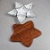 Menzhitsa "Stars", 5 pcs: 200 ml, 1 pc: 500 ml, wooden base, porcelain, Iran