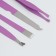 Manicure set, 12 objects, in case, lilac color