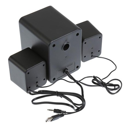 Computer speakers 2.1 Luazon LPKK-02, 2x3W, Sabwofer 5W, 80db, Jack 3.5, USB, Blue-3
