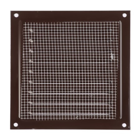 Ventilation grate Zein Lux RM1515KR, 150 x 150 mm, with a grid, metal, brown-4