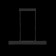 Squirry of suspended Technical P010PL-L23B4K, LED, 23W, 91x4x8 cm, 800lm, black color black