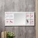 Photo frame plastic in 8 photos 10x15 cm+mirror 29.5x30 cm "Style" White 34.5x74 cm