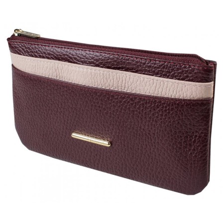 Purse with lightning, burgundy color and powder