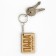 Key keychain wooden "dad I love you", 5 x 2.7 cm