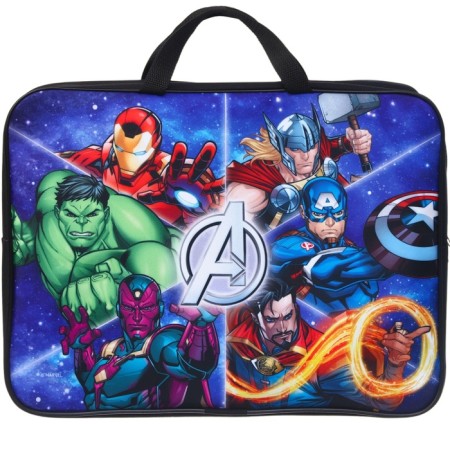 Folder with handles Textile A4, 350x270x100 mm, Avengers-6