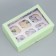 Box for cupcakes, confectionery packaging double -sided, 6 cells “Happiness is”, 25 x 17 x 10 cm