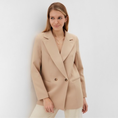 Women's jacket Minaku: classic beige color, size 50-4