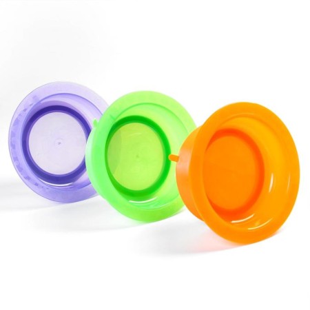 Children's bowl on the suction cup, deep, 470 ml, from 5 months., Mix color, 400 ml, 17.5x17.5x4.3-1