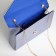 Female bag on a magnet, blue color