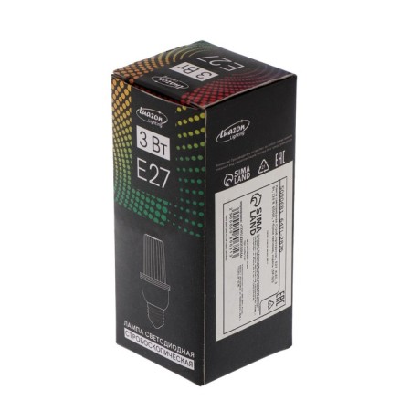 LED LED strobe, transparent, E27, 4LED, 3 W, 220 V, 3000K, T-white glow-5