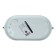 Lamp TDM NPB1402, E27, 60 W, IP54, oval with a lattice, white