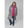 Female coat, size 68, gray color