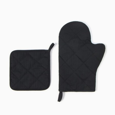Set of kitchen. "Winter Walk": mittens 20x28 cm, severity 17x17 cm, 35% HL, 65% PE, Vatin 25-2